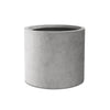 13 In. D Raw Concrete Outdoor Planter, Flower Pot, Modern round Plant Pot for Garden with Drainage Hole